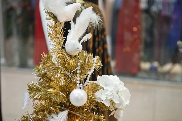 Mağaza Vitrinlerinin Noel Süslemeleri — Stok fotoğraf