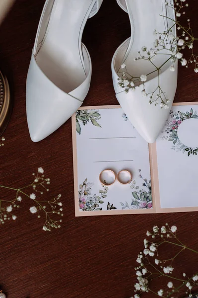 Bedside Table Wedding Decorations — Stock Photo, Image