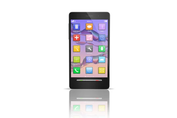 SmartPhone With Application Interface — Stock Photo, Image