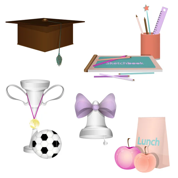 Set für College 5. — Stockvektor