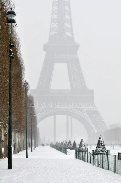 Inverno a Parigi Fotografia Stock