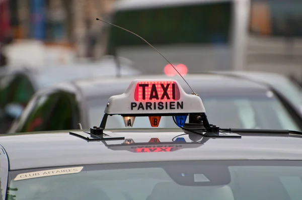 Parijs taxi teken — Stockfoto