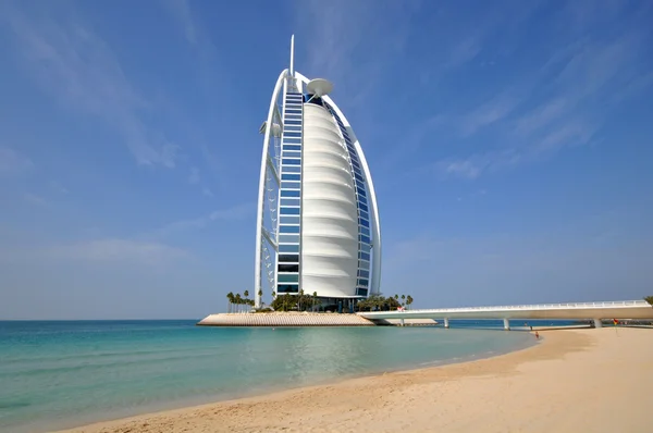 Burj al arab in dubai, zoals te zien op 9 januari 2013 — Stockfoto