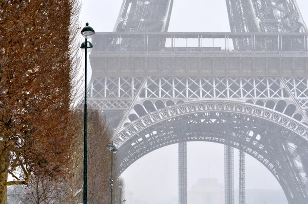 パリでの吹雪 — ストック写真