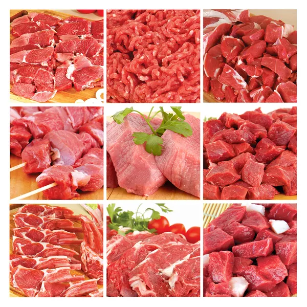 牛肉和羊肉的肉 图库图片