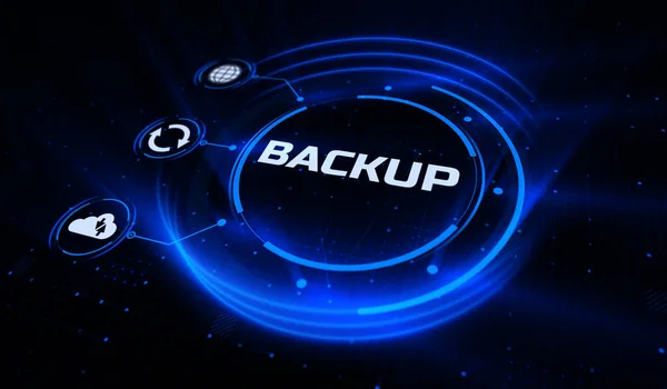 Backup Disaster recovery concetto di tecnologia informatica di sicurezza — Foto Stock