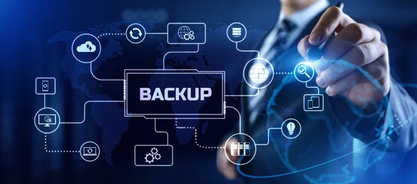 Backup Disaster Recovery concetto di tecnologia di protezione dei dati — Foto Stock