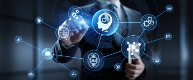 Makine öğrenme Yapay Zeka sinirsel ağ yenilik teknolojisi kavramı