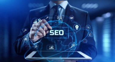 SEO Arama Motoru optimizasyonu Dijital İnternet pazarlama kavramı