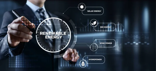 Renewable green energy eco saving technology concept — Stock Photo, Image