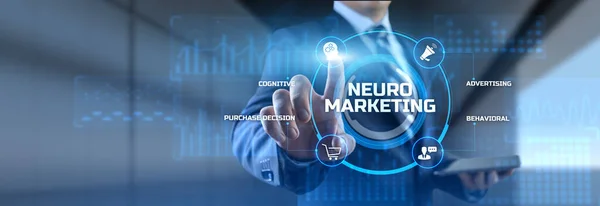 Neuromarketing. Concept de stratégie marketing de vente et de publicité. — Photo