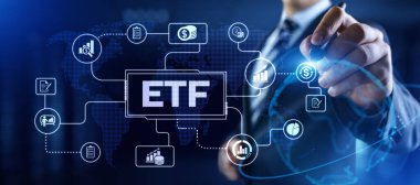 ETF Borsası borsa ticaret yatırımı finansal konseptini takas etti.