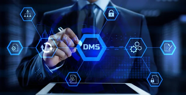 DMS Sistema di gestione dei documenti concetto di tecnologia aziendale — Foto Stock