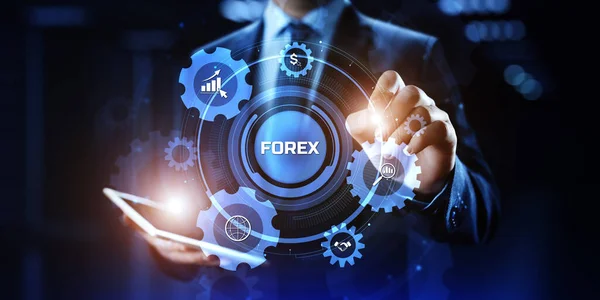 Forex měny směnárna na burze obchodování investiční koncept na obrazovce — Stock fotografie