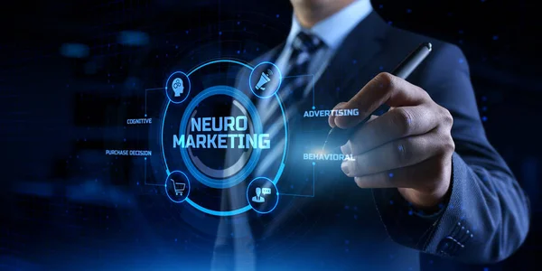 Neuromarketing. Conceito de estratégia de marketing de vendas e publicidade. — Fotografia de Stock