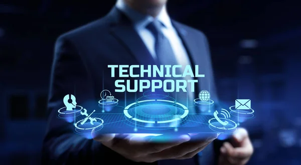 Wsparcie techniczne Obsługa klienta Koncepcja technologii biznesowych. — Zdjęcie stockowe