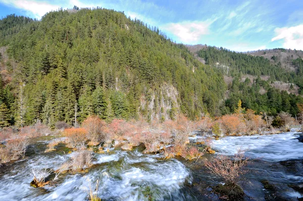 Jiuzhaigou κοιλάδα γραφικό και ιστορικό ενδιαφέρον περιοχή, sichuan, Κίνα Εικόνα Αρχείου