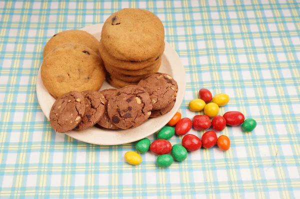 Sweets and biscuits — Stock Photo, Image