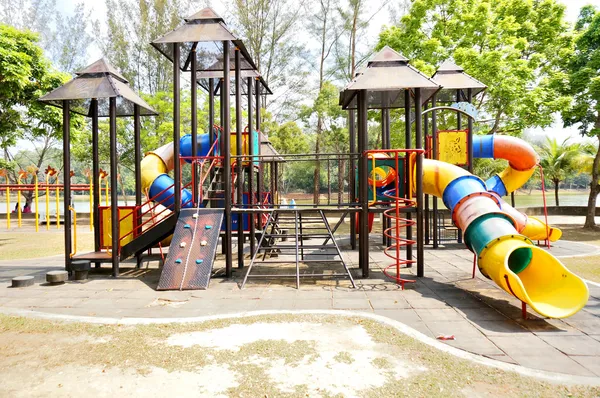 Children playground in park — Stock Photo, Image