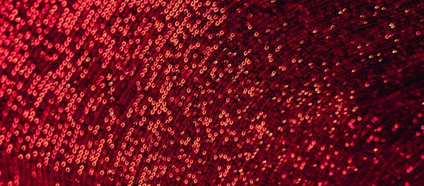 Fondo rojo de lujo abstracto con lentejuelas. Plantilla para el diseño creativo moderno de vacaciones, año nuevo, fiesta, día de San Valentín —  Fotos de Stock