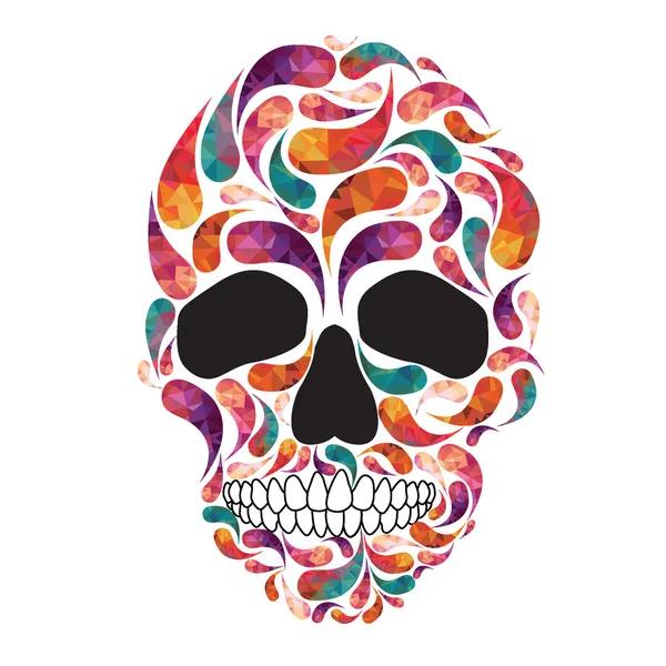 Pattern skull — Stock Vector