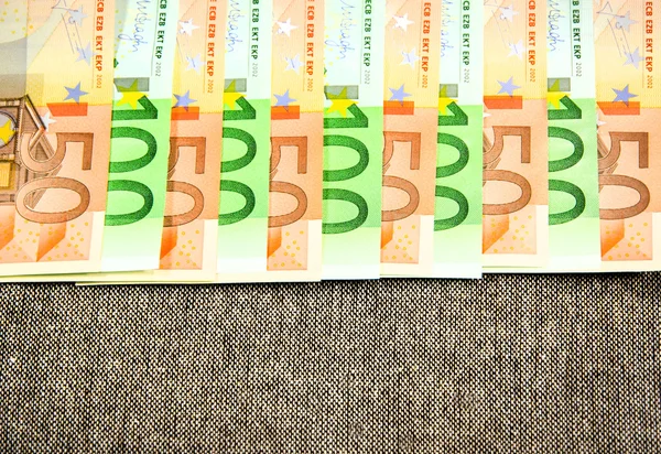 Euro bills close-up — Stock Photo, Image