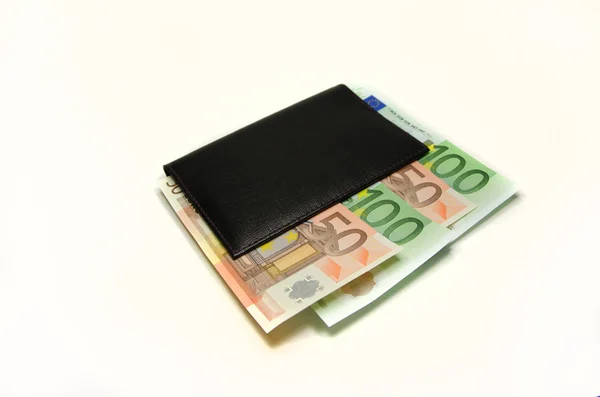 Billetera con euros — Foto de Stock