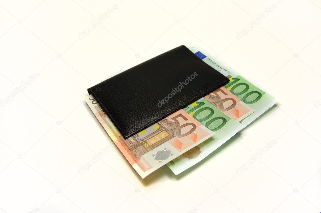 Wallet with euros