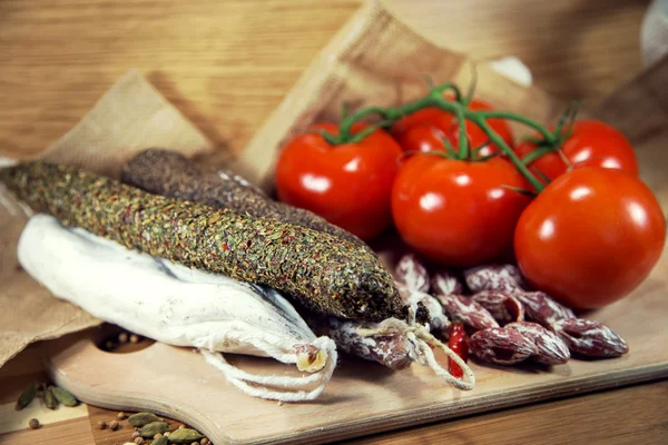 Salami francés surtido —  Fotos de Stock