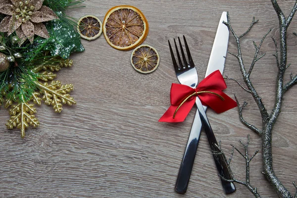 Plata de Año Nuevo y Navidad — Foto de Stock