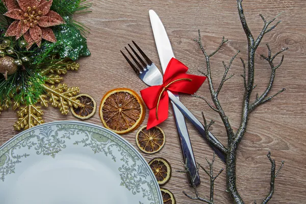 Neujahrstisch Stockbild