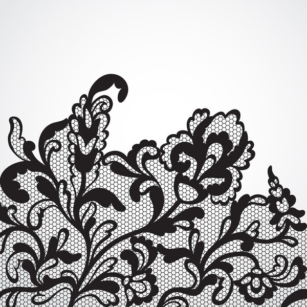 Vector lace ornament