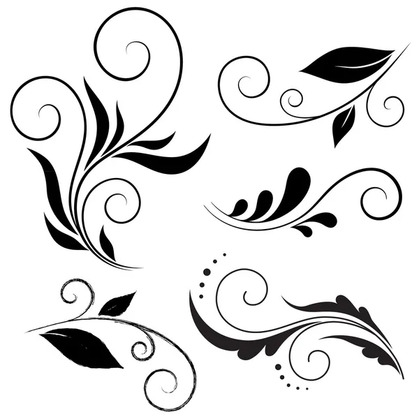 Calligrafische vormgevingselementen — Stockvector