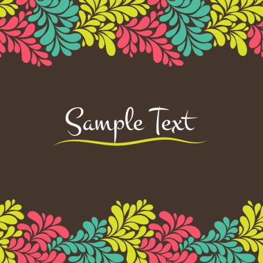 renkli soyut sorunsuz çerçeve