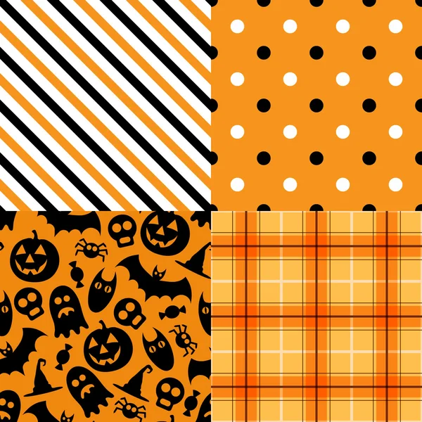 Pack de motif vectoriel Halloween — Image vectorielle