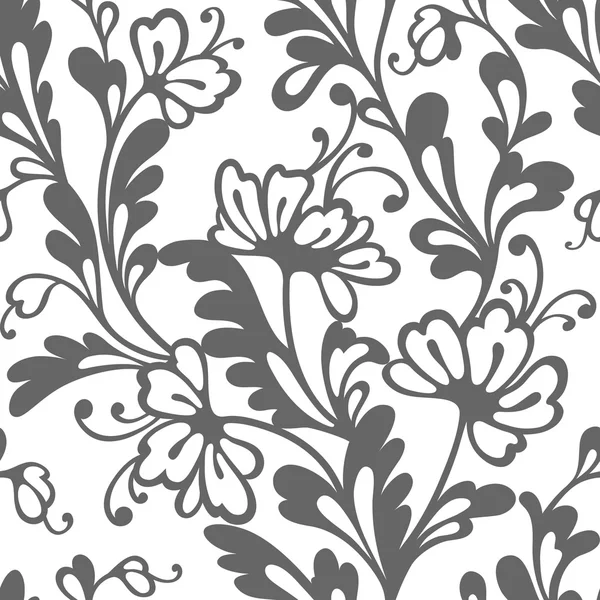 Seamless flower lace pattern — Stock Vector