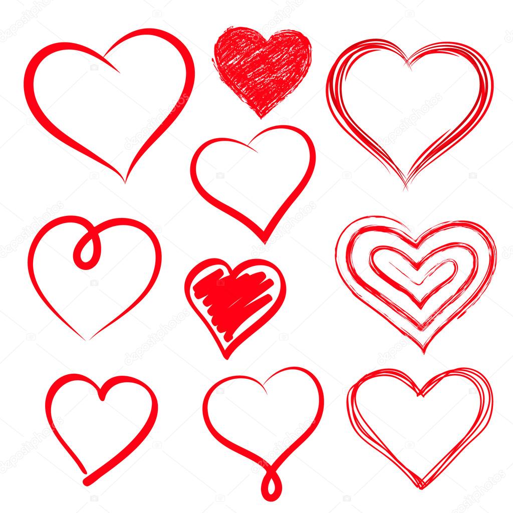 Vector Hearts Set Hand Drawn Stock Vector Image By C Iktash2 Vector Hearts Set Hand Drawn Stock Vector Image By C Iktash2