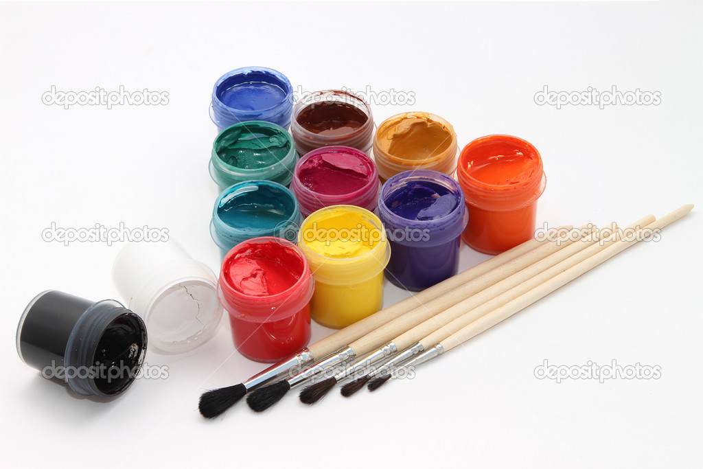 set of paints