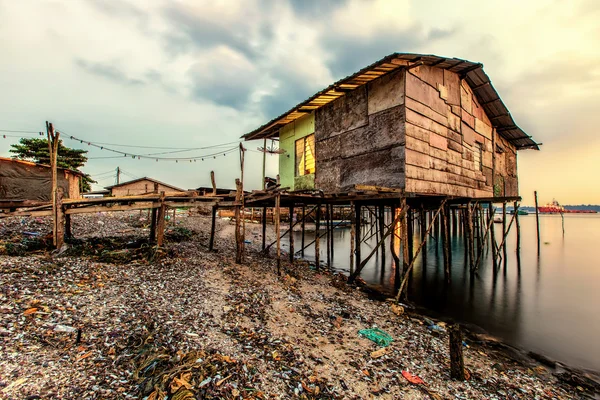 balıkçı su evinde günbatımı