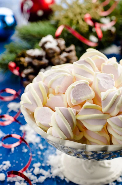 Christmas sweets marshmallow — Stock Photo, Image