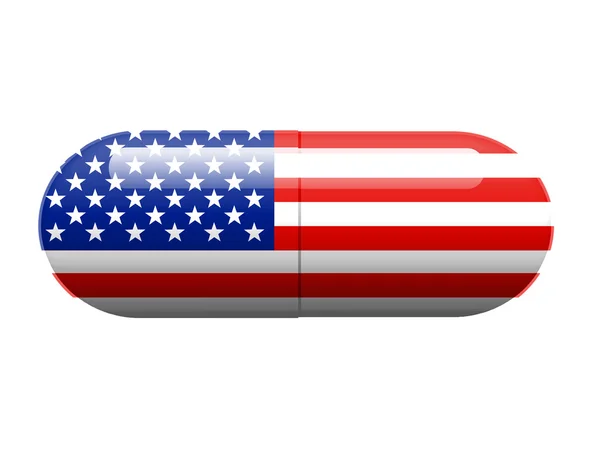 Американская таблетка — стоковое фото