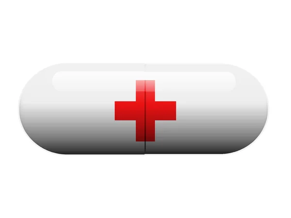 Символ здоровья таблетки — стоковое фото