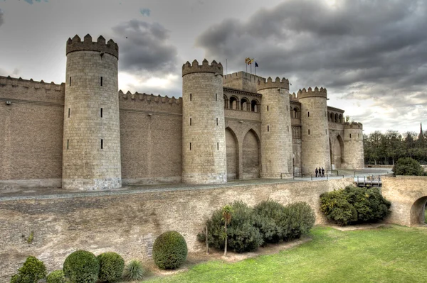 Замок Альхаферия — стоковое фото