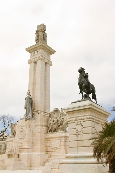 Monument of the first Spanish constitution — Stock Photo, Image