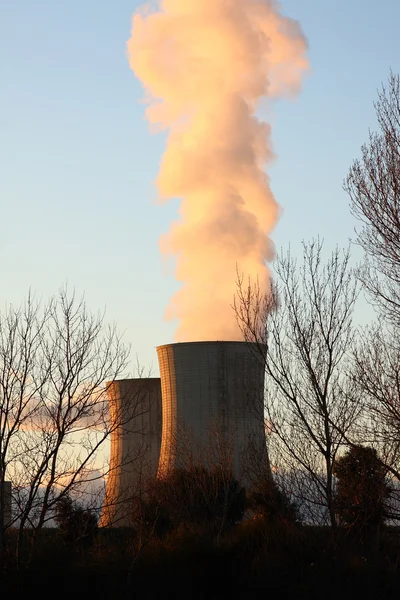 Atomerőmű, Franciaország — Stock Fotó