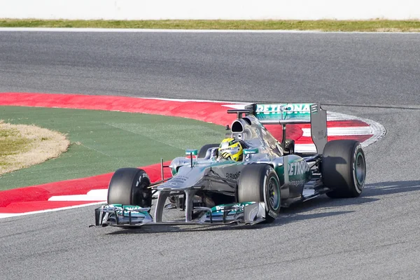 Nico Rosberg - Mercedes W04 — Zdjęcie stockowe