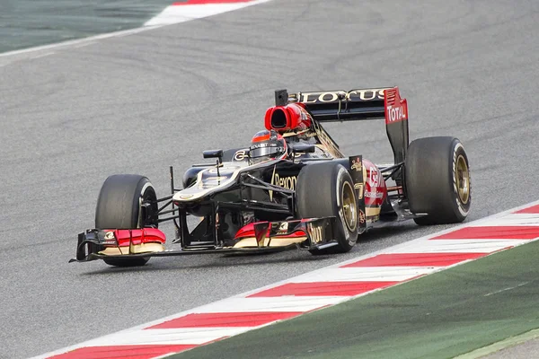 Kimi Räikkönen - lotus renault e21 — Stockfoto