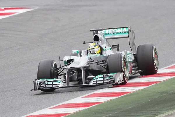 Nico Rosberg - Mercedes W04 — Zdjęcie stockowe