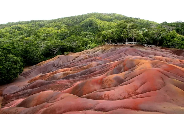 Camarel-sete-cores terras, Maurício — Fotografia de Stock