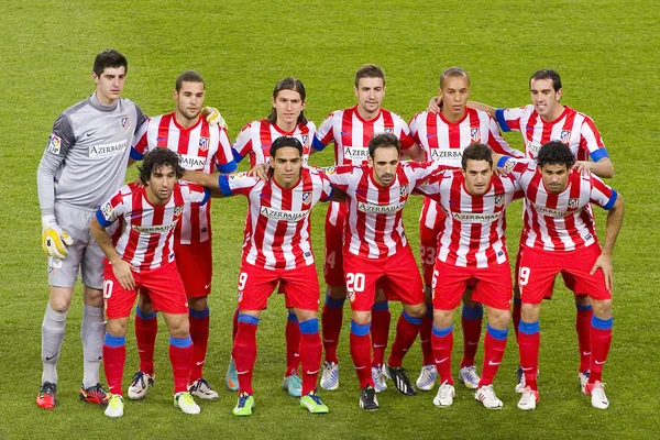 Atletico de Madrid team — Stok Foto